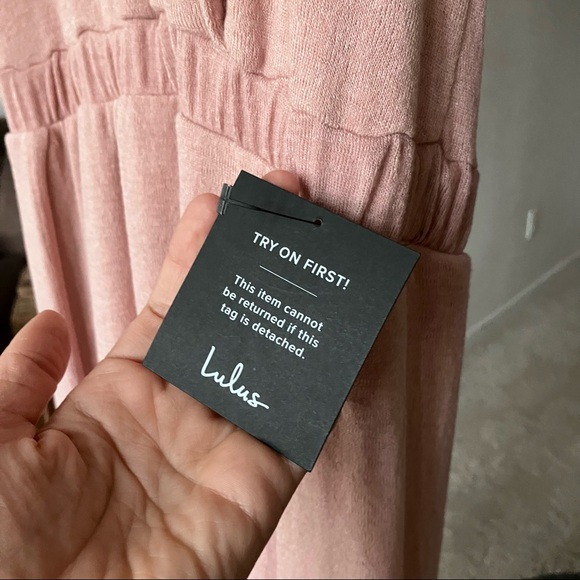 Lulus NWT Sunny Day Perfection Dusty Pink Tie-Back Maxi Dress - Picture 7 of 8